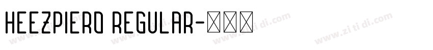 Heezpiero Regular字体转换